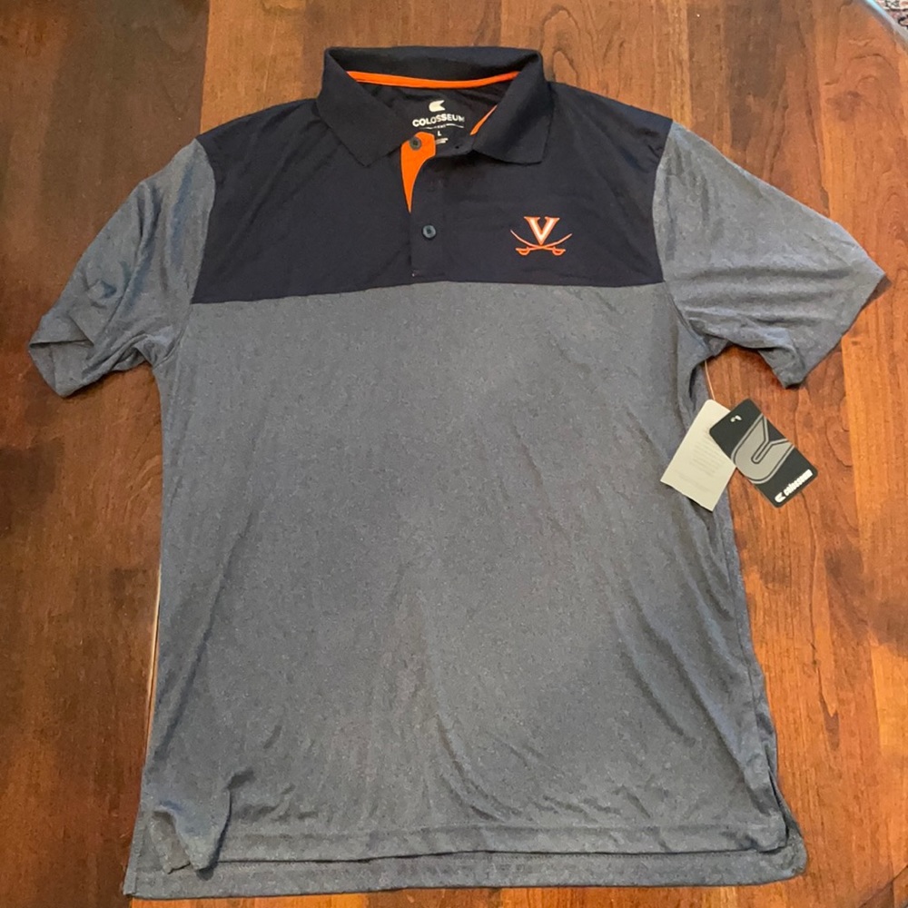 UVA men's polo shirt Large NWT